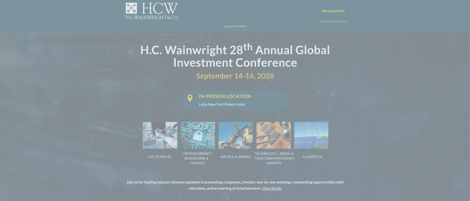 H.C. Wainwright 28th Annual Global Investment Conference