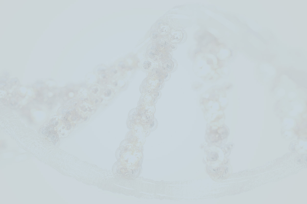Close-up microscopy image of a dna helix