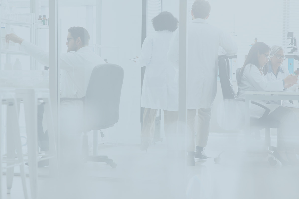 Diverse team of doctors and nurses collaborating in a modern clinical setting